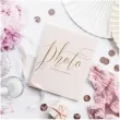 album na zdjecia precious moments partydeco 20 x 24 5 cm pudrowy roz 22 kartki
