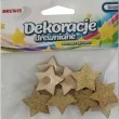 aplikacje zlote gwiazdki drewno samoprzylepne brewis 12 szt