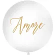 balon amore bialy 1 metr partydeco