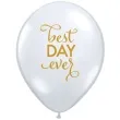 balon best day ever transparentne qualatex 11 25 szt