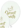 balon chrzest swiety zloty bialy adikbal 12 5 szt