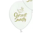 balon chrzest swiety zloty bialy adikbal 12 5 szt