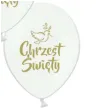 balon chrzest swiety zloty bialy adikbal 12 5 szt