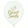 balon chrzest swiety zloty bialy grabo 12 25 szt