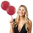 balon classic round bordowy kasztanowy qualatex 36 2 szt