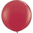 balon classic round bordowy kasztanowy qualatex 36 2 szt