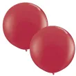 balon classic round bordowy kasztanowy qualatex 36 2 szt