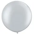 balon classic round srebrne qualatex 30 2 szt