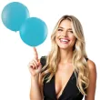 balon classic round turkusowo zielony qualatex 36 2 szt