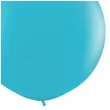 balon classic round turkusowo zielony qualatex 36 2 szt