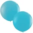 balon classic round turkusowo zielony qualatex 36 2 szt