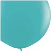 balon classic round turkusowy qualatex 36 2 szt