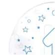 balon cyfra 1 niebieska transparentny tuban 18 orb