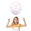 balon cyfra 5 rozowa transparentny tuban 18 orb