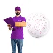 balon cyfra 8 rozowa transparentny tuban 18 orb
