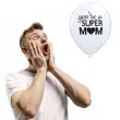 balon dzien matki youre super mom bialy qualatex 11 25 szt