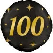 balon foliowy 100 urodziny classy party zloto czarny pd party 18 rnd