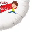 balon foliowy 11 listopada wesole dzieci bialy 18 rnd