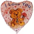 balon foliowy 18 i love you misio