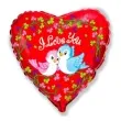 balon foliowy 18 ptaszki i love you