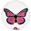 balon foliowy 18 rozowy motyl
