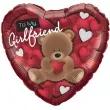 balon foliowy 18 to my girlfriend z misiem