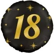 balon foliowy 18 urodziny classy party zloto czarny pd party 18 rnd