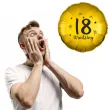 balon foliowy 18 urodziny zloty 18 rnd