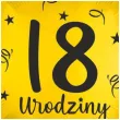 balon foliowy 18 urodziny zloty 18 rnd