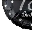 balon foliowy 18th birthday 18 urodziny czarno srebrny godan 18 rnd