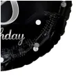 balon foliowy 18th birthday 18 urodziny czarno srebrny godan 18 rnd