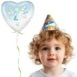 balon foliowy 2 urodziny baloniki blekitno bialy gradient 18 hrt