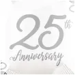 balon foliowy 25th anniversary dekoracja na rocznice slubu jubileusz srebrne gody 18 rnd