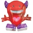 balon foliowy 27 czerwony stworek