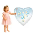 balon foliowy 3 urodziny baloniki blekitno bialy gradient 18 hrt