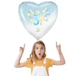 balon foliowy 3 urodziny baloniki blekitno bialy gradient 18 hrt