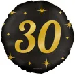 balon foliowy 30 urodziny classy party zloto czarny pd party 18 rnd