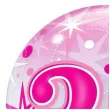 balon foliowy 30 urodziny gwiazdki rozowy qualatex bubbles 22 orb