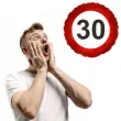 balon foliowy 30 urodziny traffic birthday 18 rnd