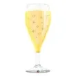balon foliowy 39 kieliszek z szampanem