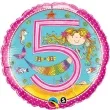 balon foliowy 5 urodziny qualatex 18 rnd