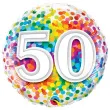 balon foliowy 50 confetti qualatex 18 rnd