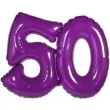 balon foliowy 50 urodziny fioletowy folat 14 dgt