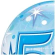 balon foliowy 50 urodziny gwiazdki niebieski qualatex bubbles 22 orb