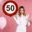 balon foliowy 50 urodziny traffic birthday 18 rnd