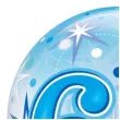 balon foliowy 60 urodziny gwiazdki niebieski qualatex bubbles 22 orb
