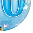 balon foliowy 60 urodziny gwiazdki niebieski qualatex bubbles 22 orb