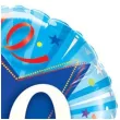 balon foliowy 60 urodziny niebieski qualatex 18 rnd