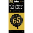 balon foliowy 65 urodziny classy party zloto czarny pd party 18 rnd