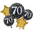balon foliowy 70 urodziny happy birthday amscan zestaw